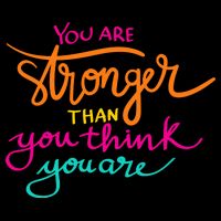 You Are Stronger Than You Think You Are Positive Quote Flatbill Hat
