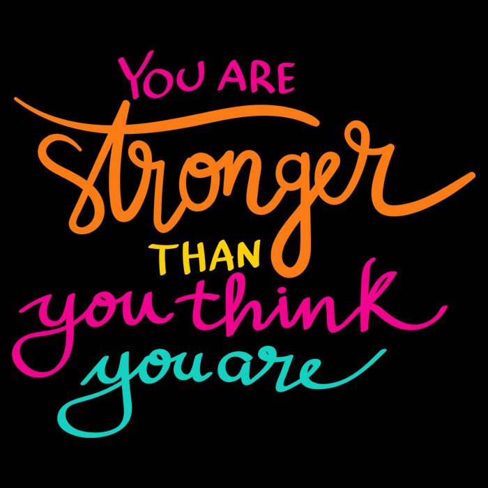 You Are Stronger Than You Think You Are Positive Quote Cooling Performance Long Sleeve Crew