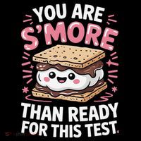 You Are Smore Than Ready For This Test Day Teacher Flexfit Unipanel Trucker Cap
