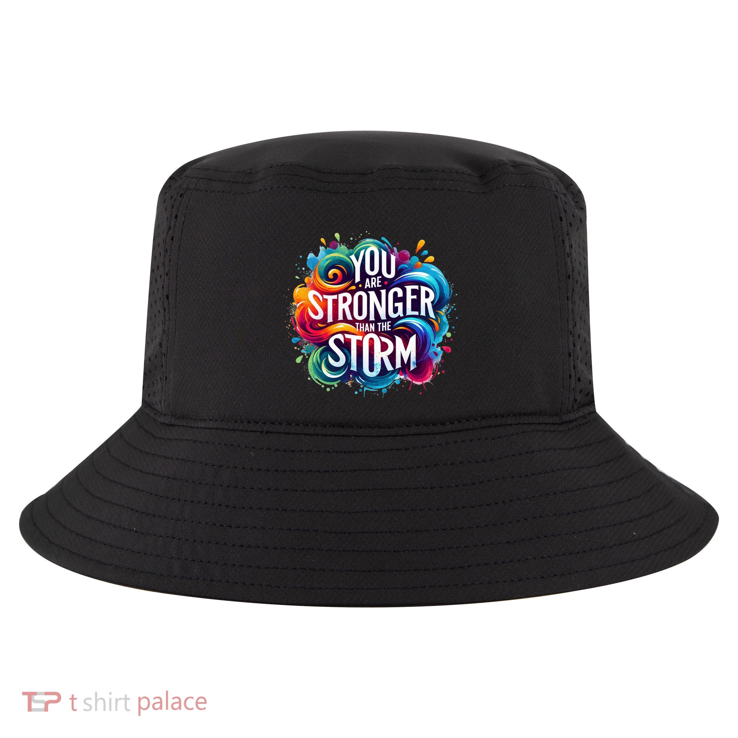 You Are Stronger Than The Storm Cool Comfort Performance Bucket Hat
