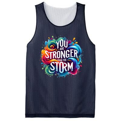 You Are Stronger Than The Storm Mesh Reversible Basketball Jersey Tank