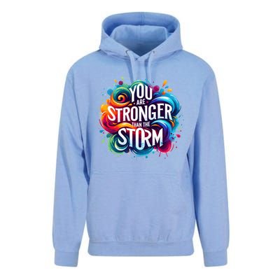 You Are Stronger Than The Storm Unisex Surf Hoodie