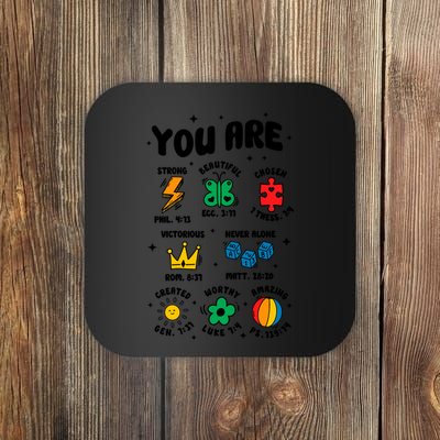 You Are Strong Beautiful Autism Support Coaster