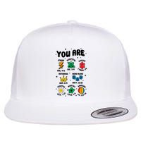 You Are Strong Beautiful Autism Support Flat Bill Trucker Hat