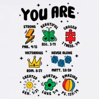 You Are Strong Beautiful Autism Support Flat Bill Trucker Hat
