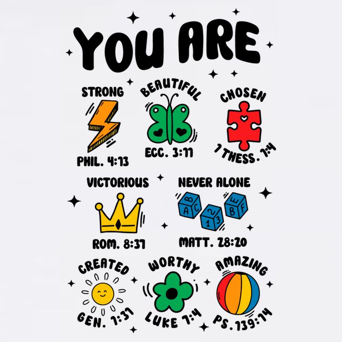 You Are Strong Beautiful Autism Support Flat Bill Trucker Hat