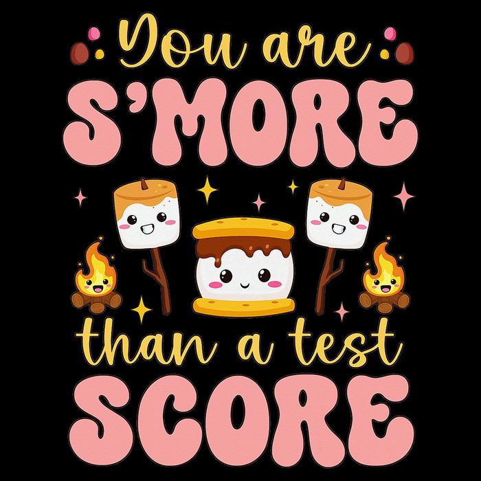You Are Smore Than Ready For This Test Test Day Teacher 1 Gift Flat Bill Trucker Hat
