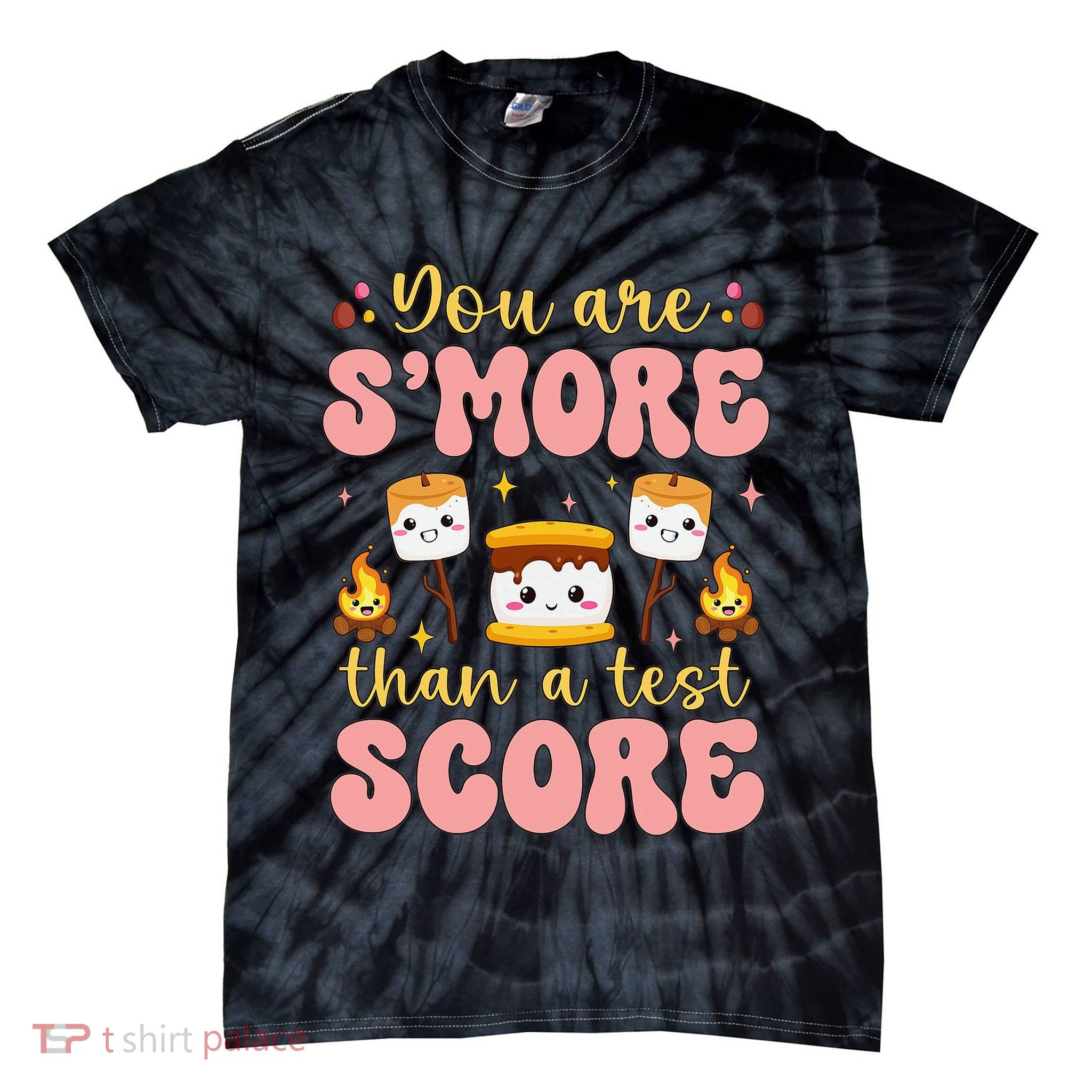 You Are Smore Than Ready For This Test Test Day Teacher 1 Gift Tie-Dye T-Shirt