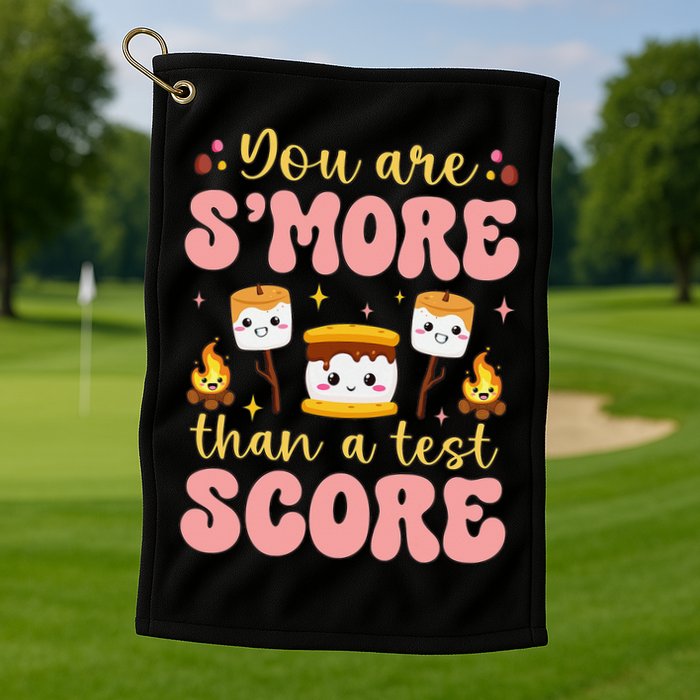 You Are Smore Than Ready For This Test Test Day Teacher 1 Gift Golf Towel