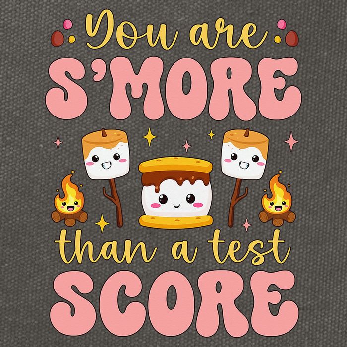 You Are Smore Than Ready For This Test Test Day Teacher 1 Gift Cotton Canvas Backpack