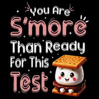 You Are Smore Than Ready For This Test Testing Day Teacher 7-Panel Snapback Hat