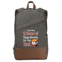 You Are Smore Than Ready For This Test Testing Day Teacher Cotton Canvas Backpack