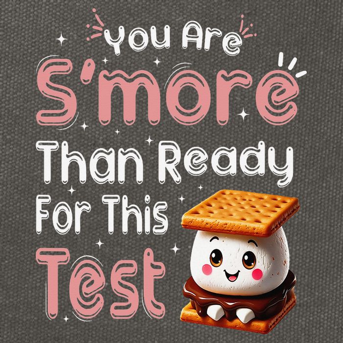 You Are Smore Than Ready For This Test Testing Day Teacher Cotton Canvas Backpack