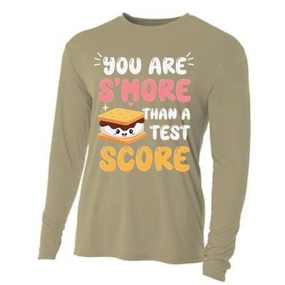 You Are Smore Than A Test Score State Test Day Teacher Cooling Performance Long Sleeve Crew