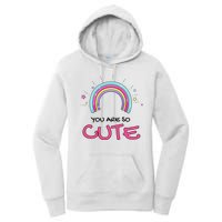 You Are So Cute Rainbow Women's Pullover Hoodie