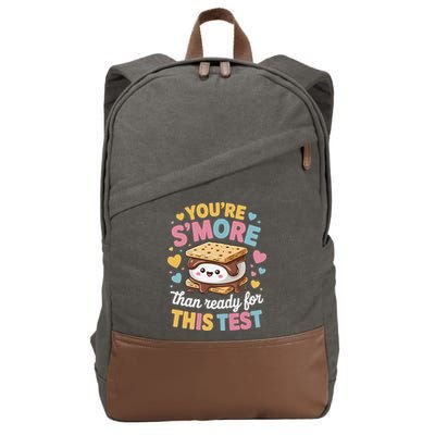 You Are Smore Than Ready For This Test Test Day Teacher Cotton Canvas Backpack