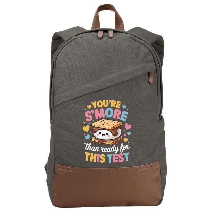 You Are Smore Than Ready For This Test Test Day Teacher Cotton Canvas Backpack