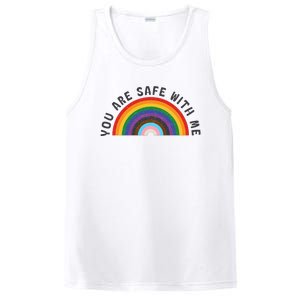 You Are Safe With Me You’Re Safe Lgbtq Pride Ally Rainbow PosiCharge Competitor Tank