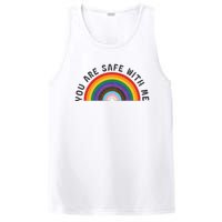 You Are Safe With Me You’Re Safe Lgbtq Pride Ally Rainbow PosiCharge Competitor Tank