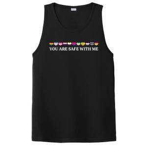 You Are Safe With Me Lgbt Flag PosiCharge Competitor Tank