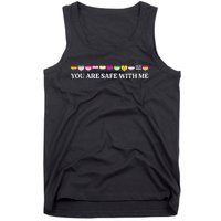 You Are Safe With Me Lgbt Flag Tank Top