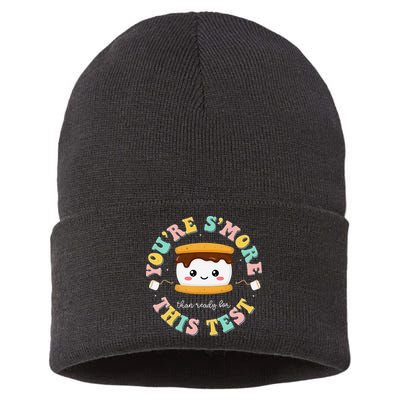 You Are Smore Than A Test Score State Test Day Teacher Sustainable Knit Beanie