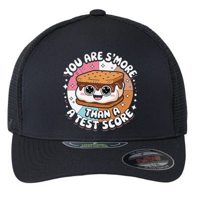 You Are Smore Than Ready For This Test Test Day Teacher Flexfit Unipanel Trucker Cap