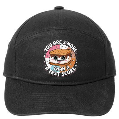 You Are Smore Than Ready For This Test Test Day Teacher 7-Panel Snapback Hat