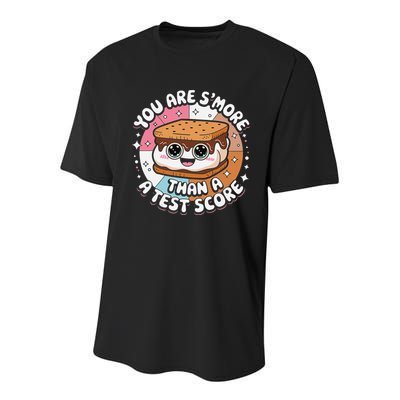 You Are Smore Than Ready For This Test Test Day Teacher Youth Performance Sprint T-Shirt