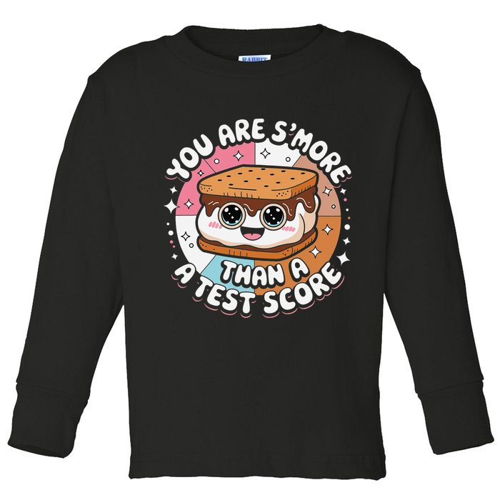 You Are Smore Than Ready For This Test Test Day Teacher Toddler Long Sleeve Shirt
