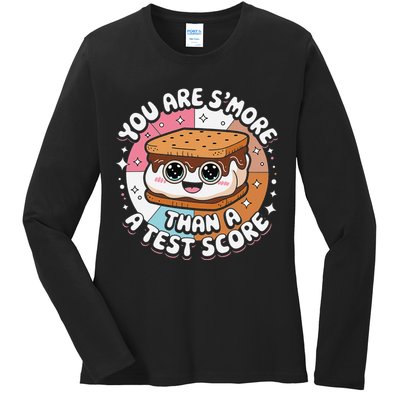 You Are Smore Than Ready For This Test Test Day Teacher Ladies Long Sleeve Shirt