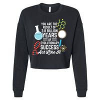 You Are The Result Of Evolutionary Successc Cropped Pullover Crew