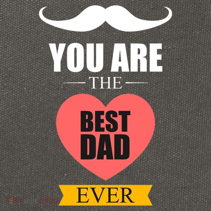 You Are The Best Dad Ever Mustache Heart Cotton Canvas Backpack