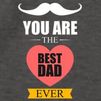 You Are The Best Dad Ever Mustache Heart Vector Backpack