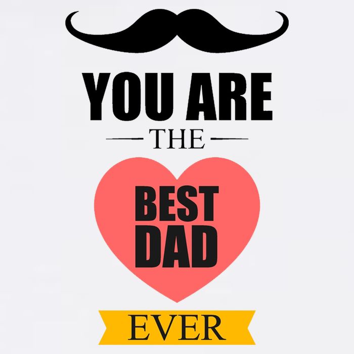 You Are The Best Dad Ever Mustache Heart USA-Made Doggie Bandana