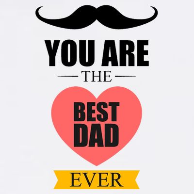 You Are The Best Dad Ever Mustache Heart T-Shirt