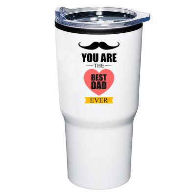 You Are The Best Dad Ever Mustache Heart Tumbler