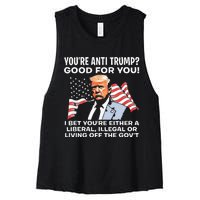 You're Anti Trump Good For You funny policial Women's Racerback Cropped Tank