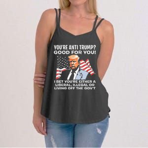 You're Anti Trump Good For You funny policial Women's Strappy Tank