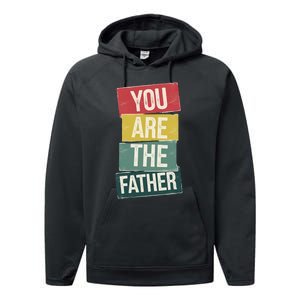 You Are The Father Funny Reveal And Celebration Performance Fleece Hoodie