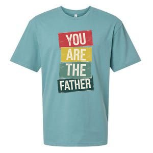 You Are The Father Funny Reveal And Celebration Sueded Cloud Jersey T-Shirt