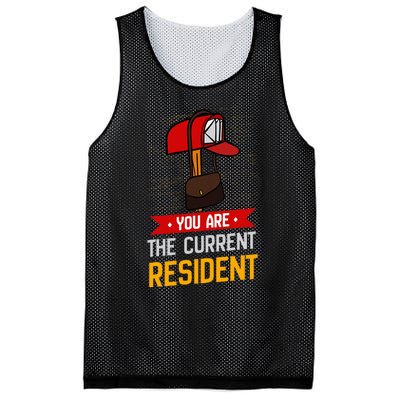 You Are The Current Resident Postal Worker Mesh Reversible Basketball Jersey Tank