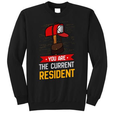 You Are The Current Resident Postal Worker Tall Sweatshirt