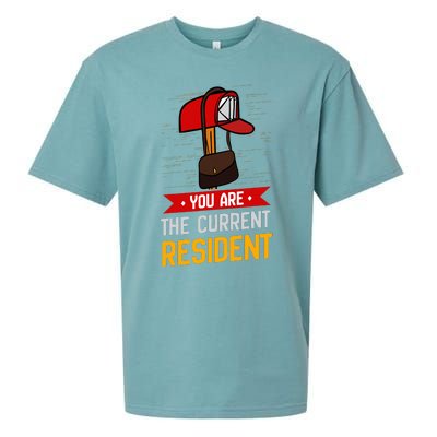 You Are The Current Resident Postal Worker Sueded Cloud Jersey T-Shirt