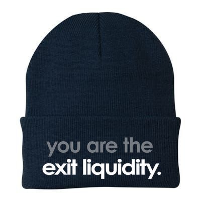 You Are The Exit Liquidity Trading Lover Funny Saying Quote Beanie