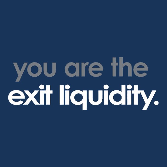 You Are The Exit Liquidity Trading Lover Funny Saying Quote Toddler T-Shirt