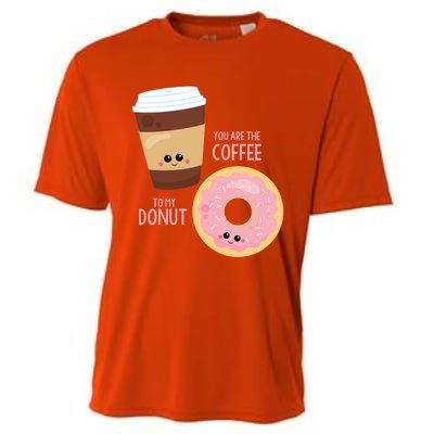 You Are The Coffee To My Donut Best Friend Valentine's Day Gift Cooling Performance Crew T-Shirt