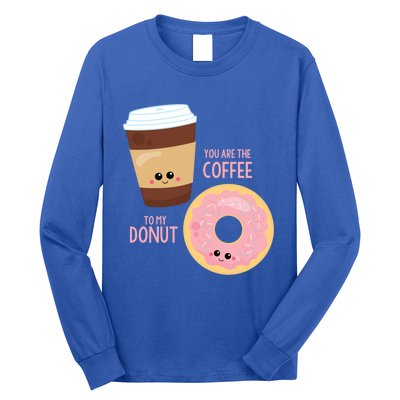 You Are The Coffee To My Donut Best Friend Valentine's Day Gift Long Sleeve Shirt