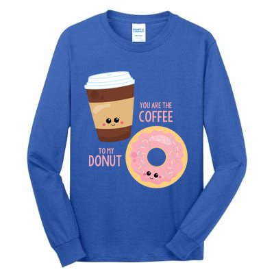 You Are The Coffee To My Donut Best Friend Valentine's Day Gift Tall Long Sleeve T-Shirt