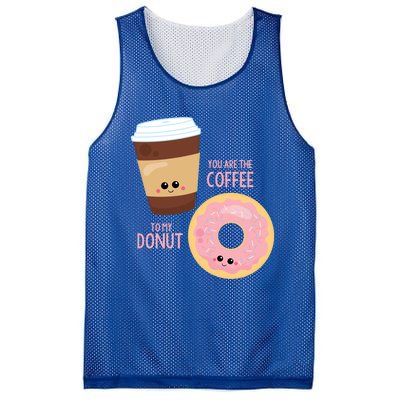 You Are The Coffee To My Donut Best Friend Valentine's Day Gift Mesh Reversible Basketball Jersey Tank